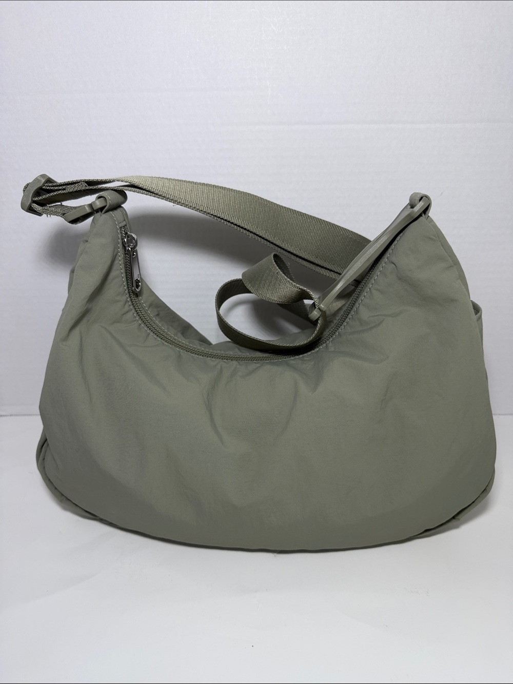 Athleta Sage Green Shoulder Hobo Bag